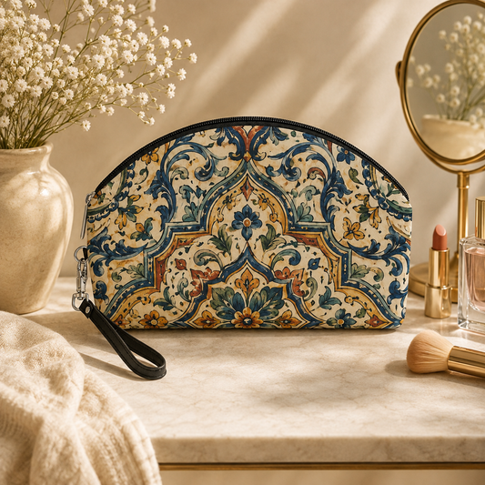 Moroccan Spanish Cosmetic Makeup Pouch