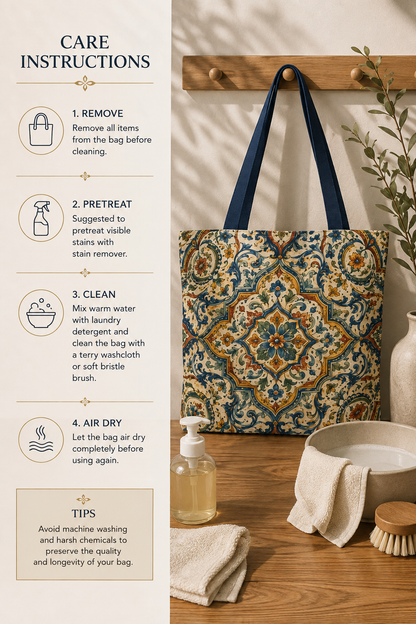 Moroccan Spanish Full Art Tote Bag