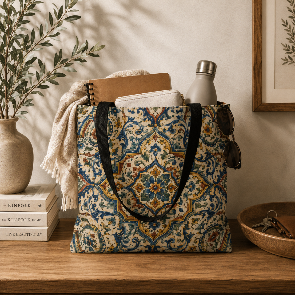 Moroccan Spanish Full Art Tote Bag