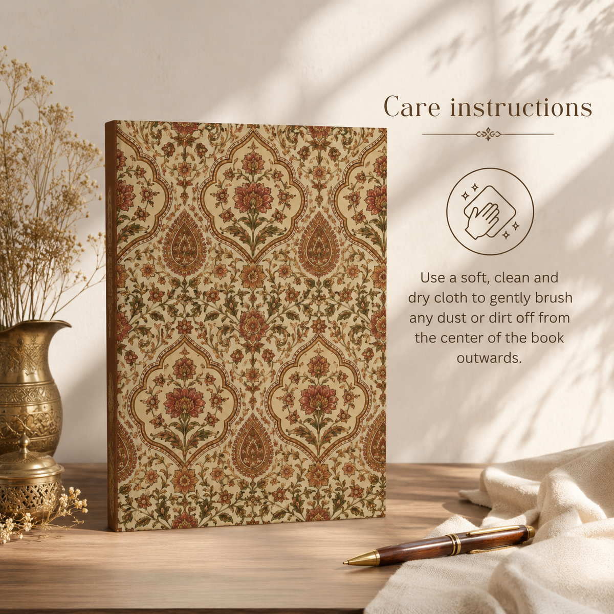 Moroccan Rose Traditional Hardcover Journal
