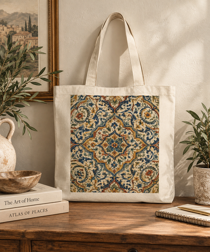 100% Cotton Exquisite Moroccan Canvas Tote Bag