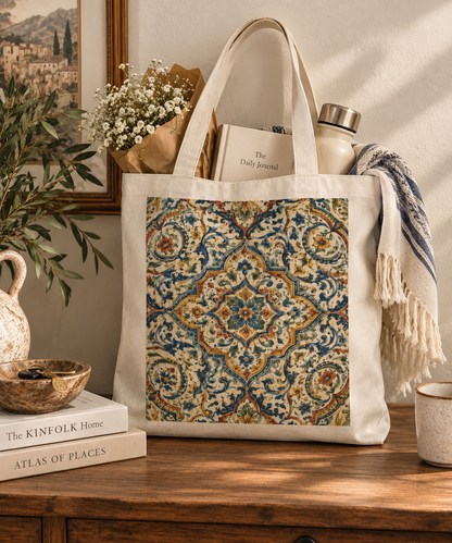 100% Cotton Exquisite Moroccan Canvas Tote Bag
