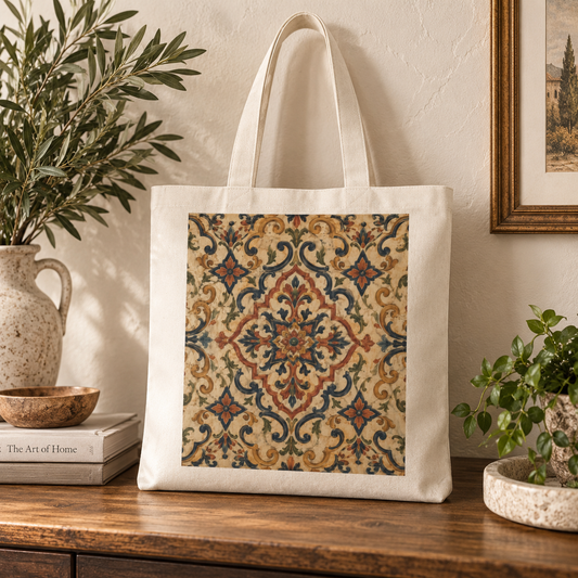 100% Cotton Moroccan Canvas Tote Bag
