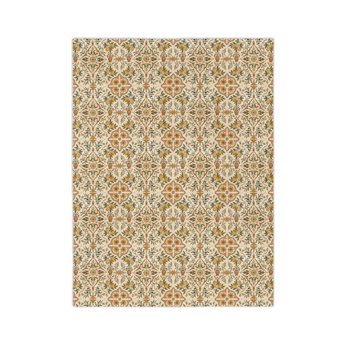 Mediterranean Moroccan Plush Microfiber Blanket
