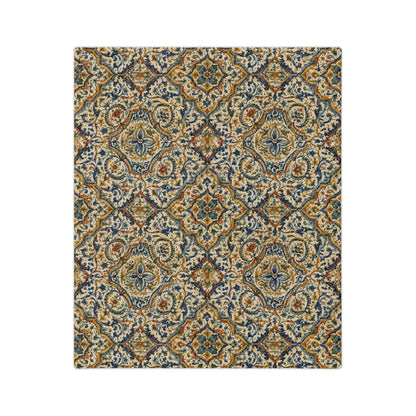 Spanish Moroccan Plush Microfiber Blanket