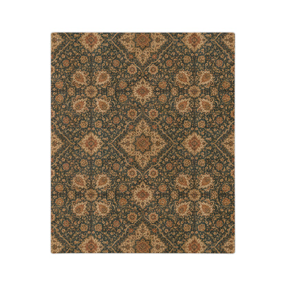 Ornate Moroccan Plush Microfiber Blanket