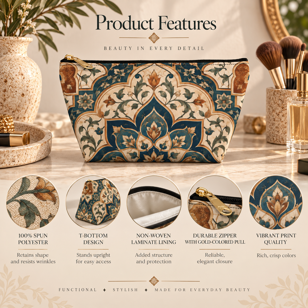 Elaborate Moroccan Makeup Bag