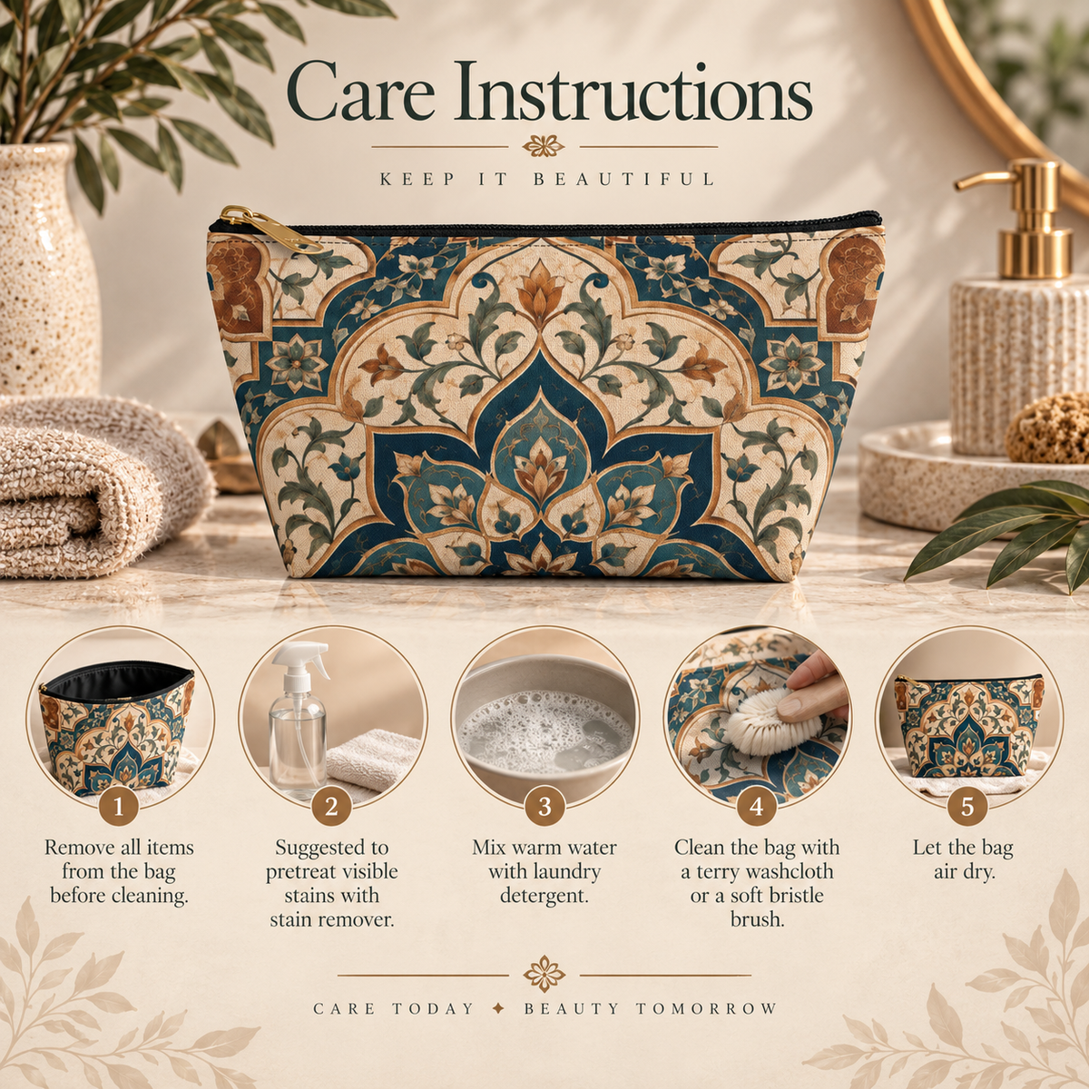 Elaborate Moroccan Makeup Bag