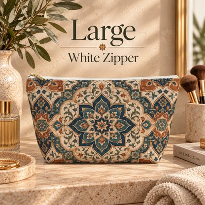 Elaborate Moroccan Mandala Makeup Bag