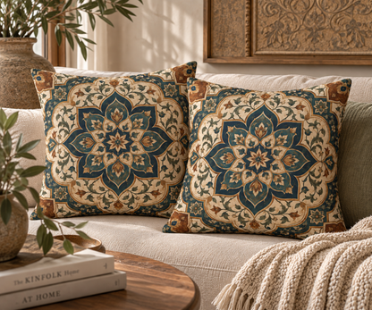 Elaborate Moroccan Throw Pillow Cover