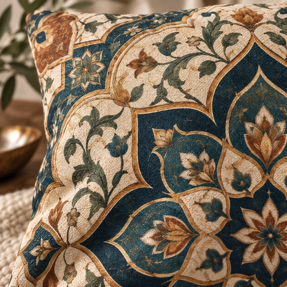 Elaborate Moroccan Throw Pillow Cover