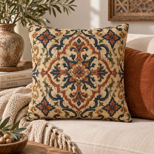 Moroccan Ornate Traditional Pillow Cover