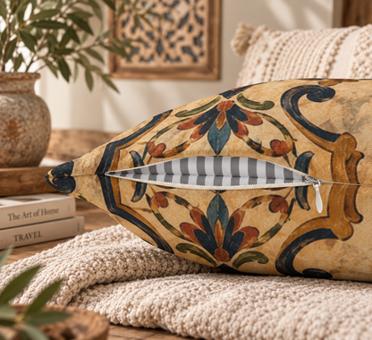 Moroccan Ornate Traditional Pillow Cover