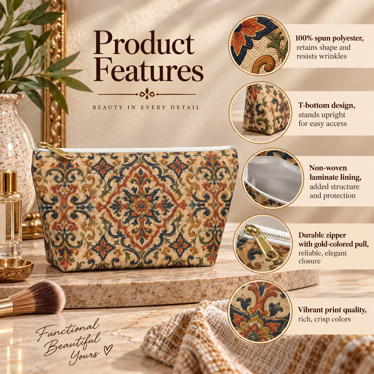 Moroccan Ornate Traditional Makeup Bag
