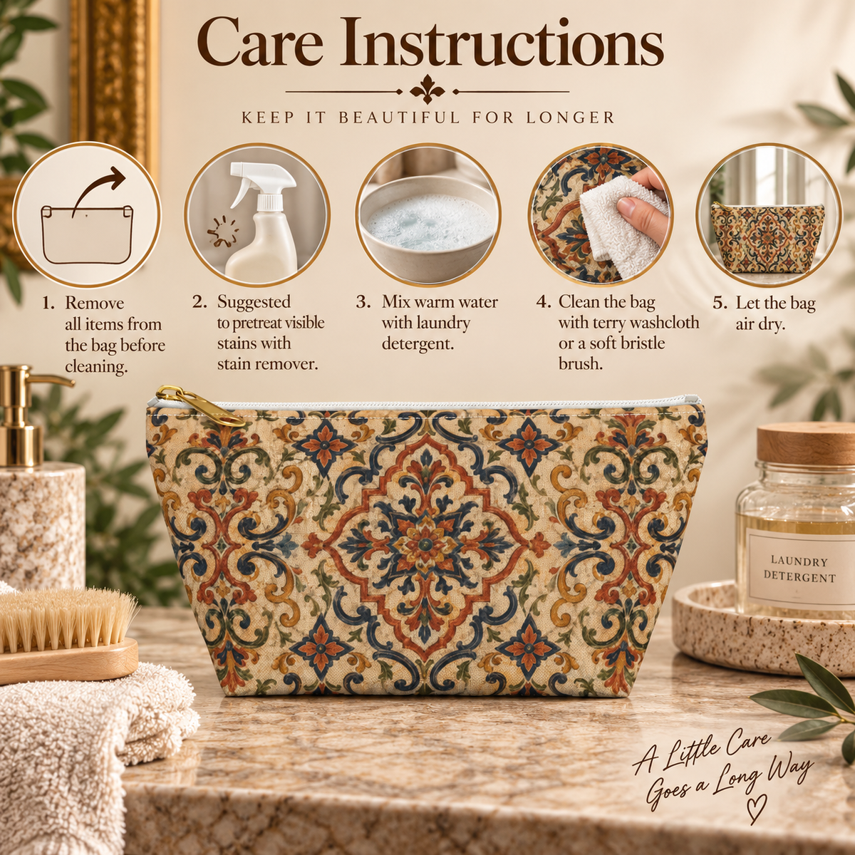 Moroccan Ornate Traditional Makeup Bag