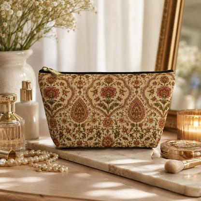 Moroccan Rose Traditional Elephant Makeup Bag