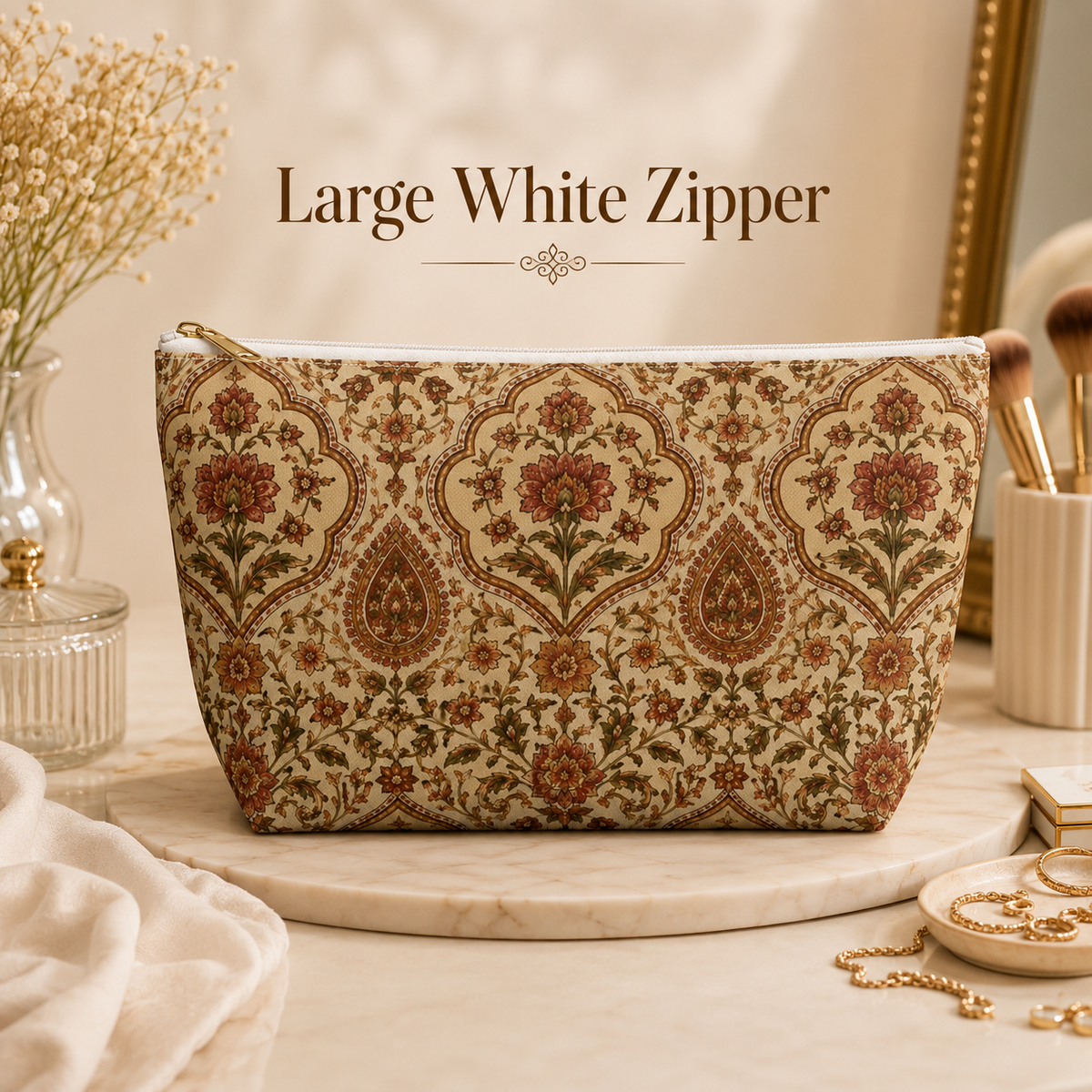 Moroccan Rose Traditional Elephant Makeup Bag