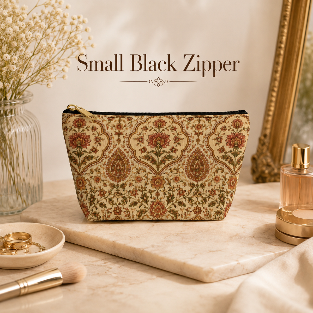 Moroccan Rose Traditional Elephant Makeup Bag
