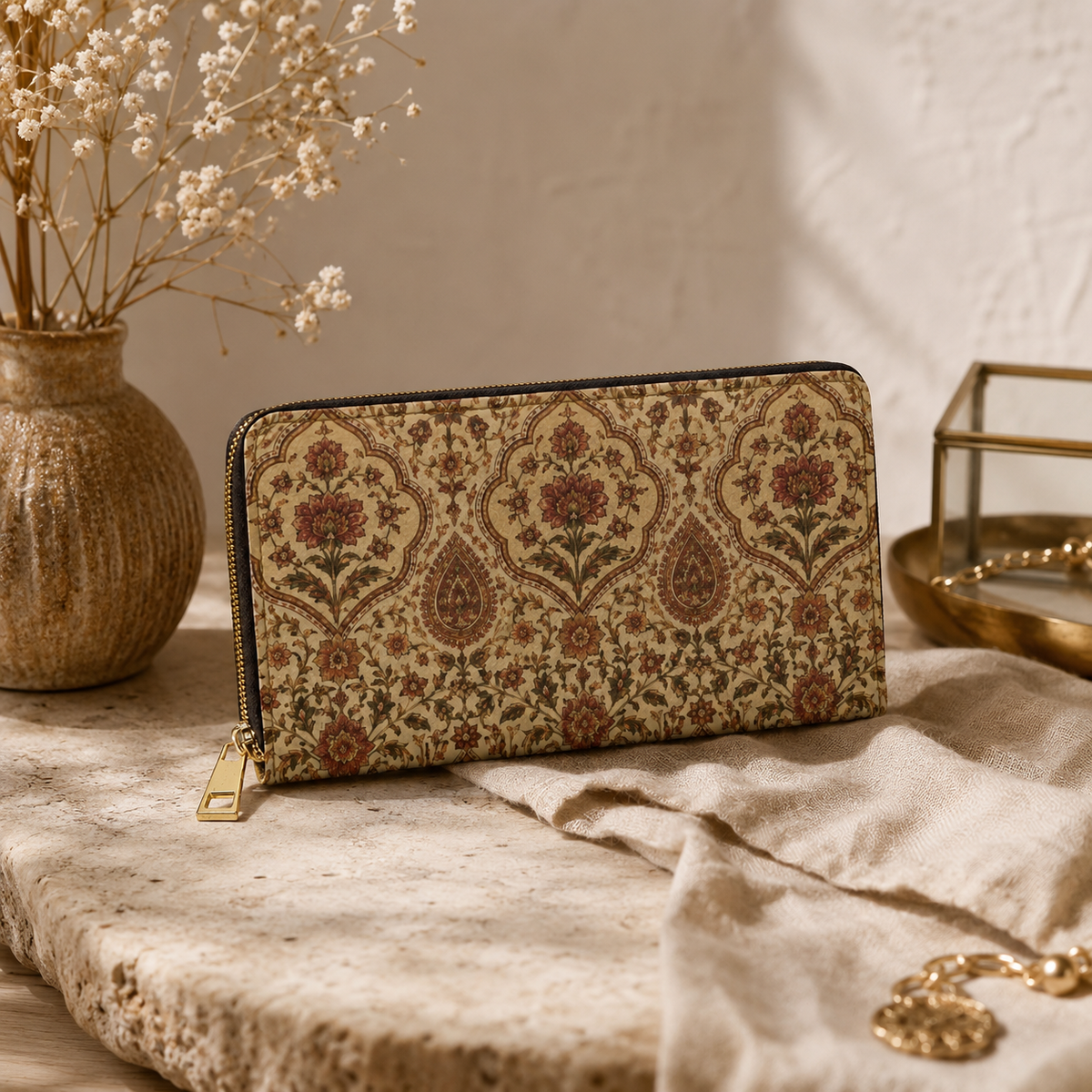 Moroccan Rose Traditional Elephant Wallet