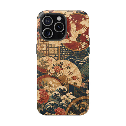 East Asian Floral iPhone Case | Magnetic Impact-Resistant Cases