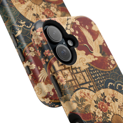East Asian Floral iPhone Case | Magnetic Impact-Resistant Cases