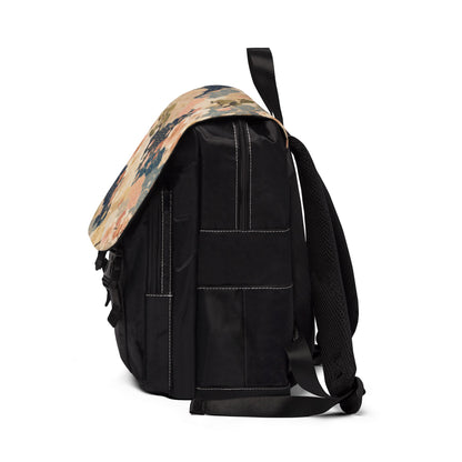 Vintage Japanese Floral Wave Sakura Backpack
