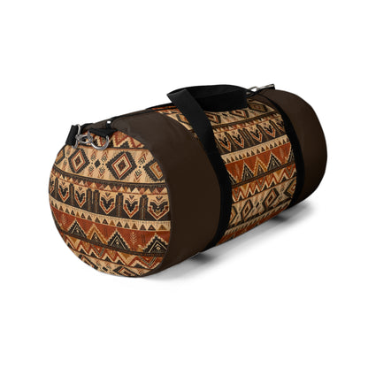 African Tribal Traditional Dark Chocolate Gym Duffel Bag