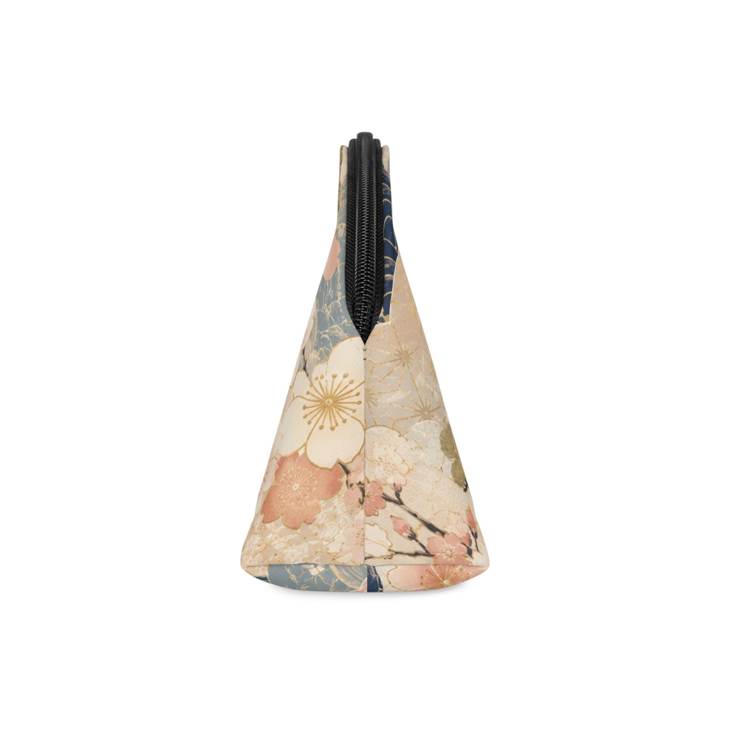 Vintage Japanese Wave & Clouds Painting Cosmetic Makeup Pouch