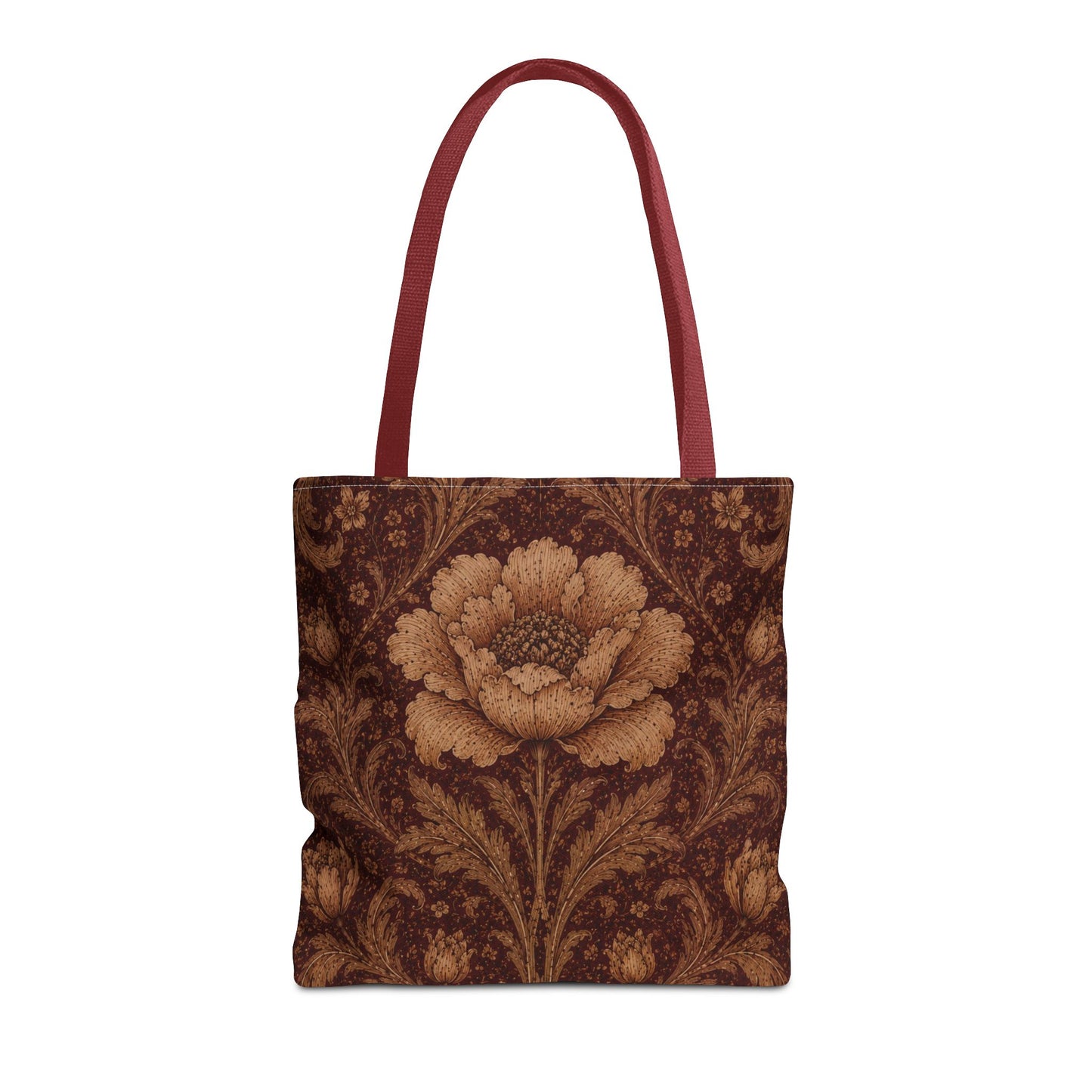 William Morris Floral Damask Rose Full Art Tote Bag