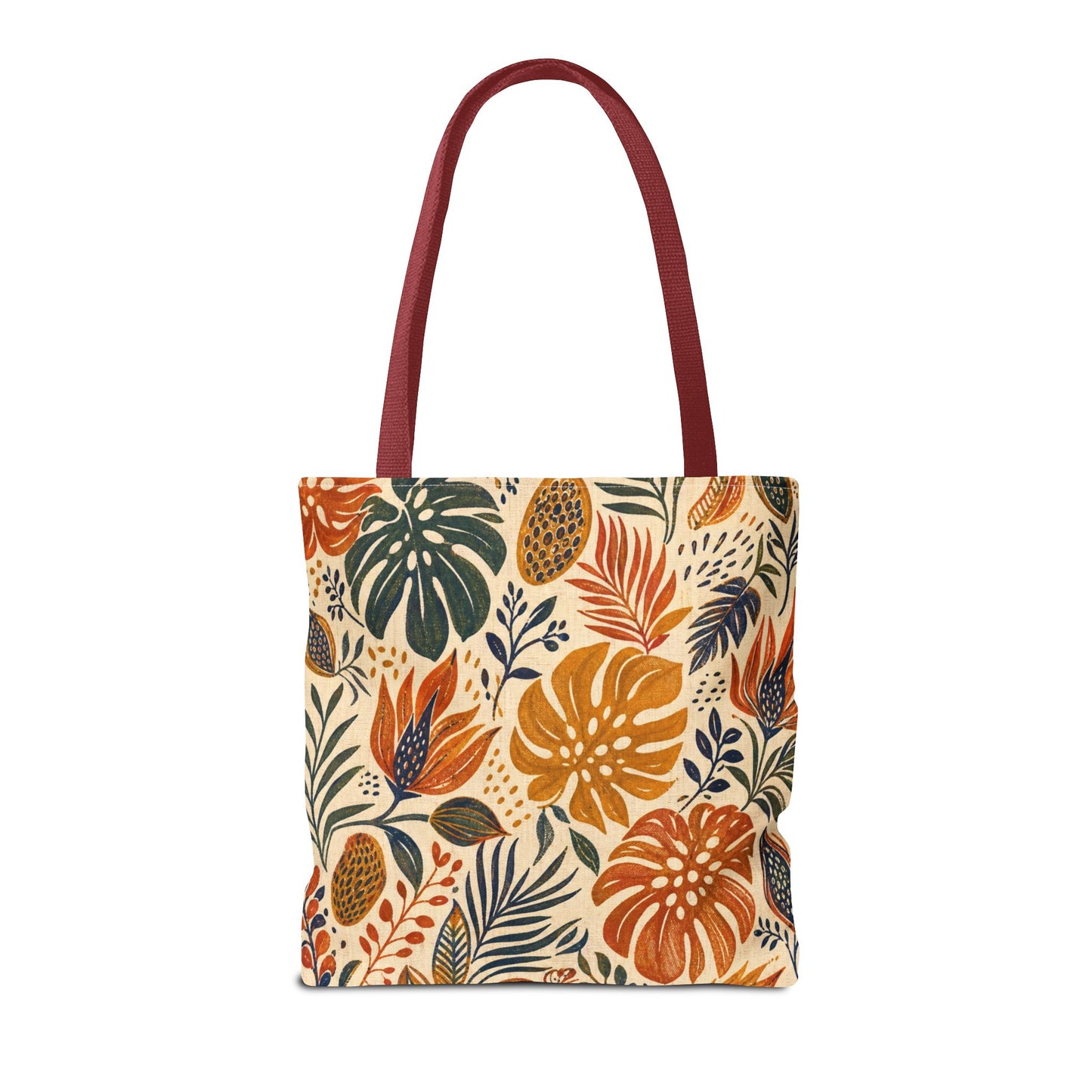 African Tribal Botanical Palm Full Art Tote Bag