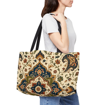 Indian Vintage Persian Weekender Tote Bag