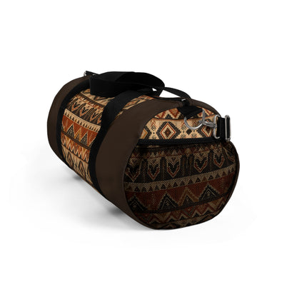 African Tribal Traditional Dark Chocolate Gym Duffel Bag