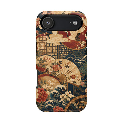 East Asian Floral iPhone Case | Magnetic Impact-Resistant Cases
