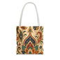 Indian Vintage Paisley Floral Full Art Tote Bag
