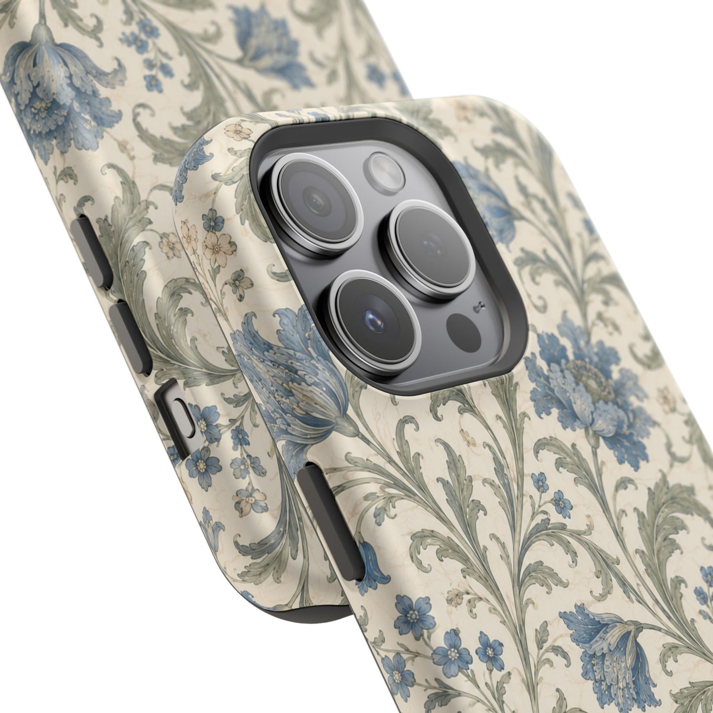 William Morris Floral Blue Magnetic iPhone Cases