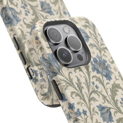 William Morris Floral Blue Magnetic iPhone Cases