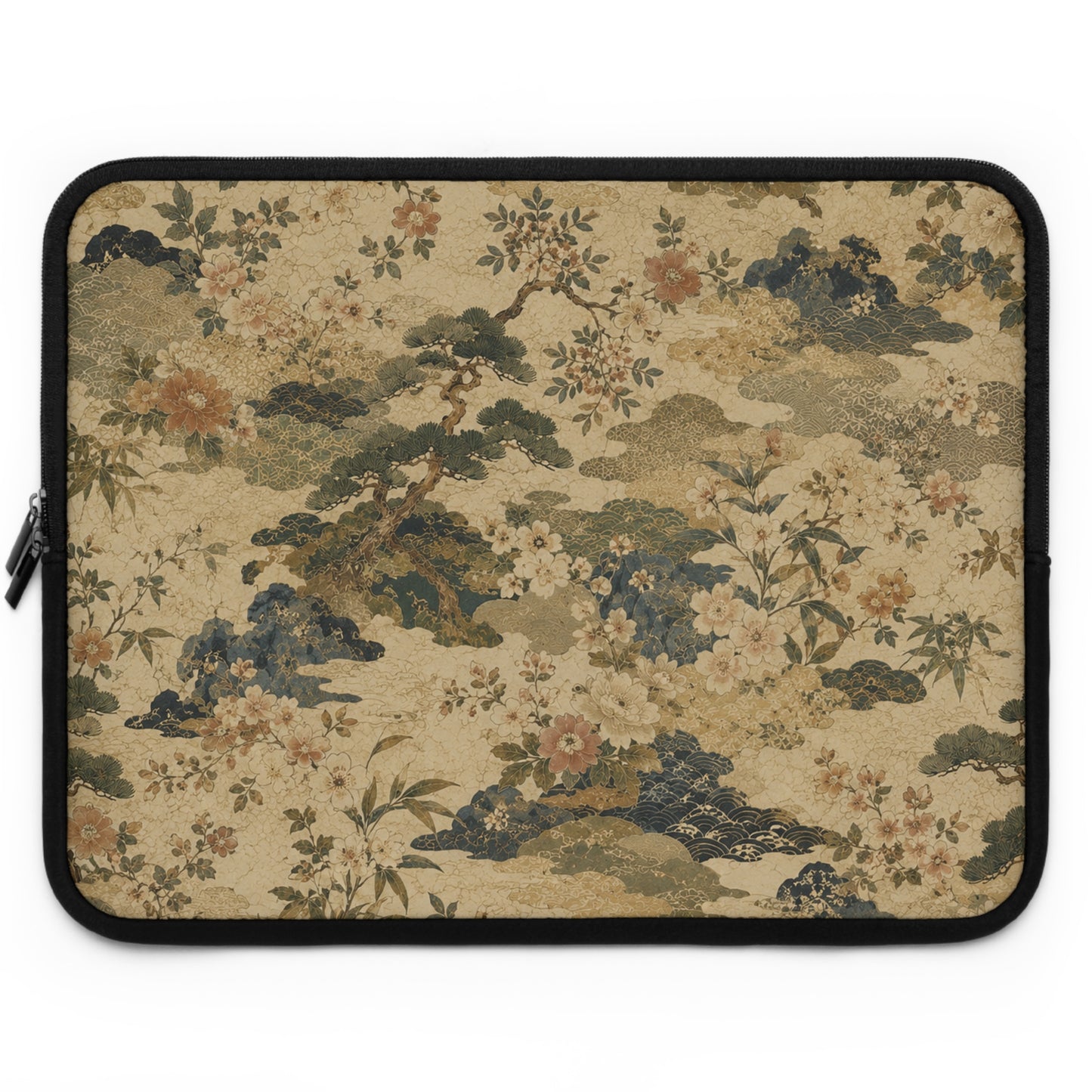 Vintage Japanese Floral Laptop Sleeve Case