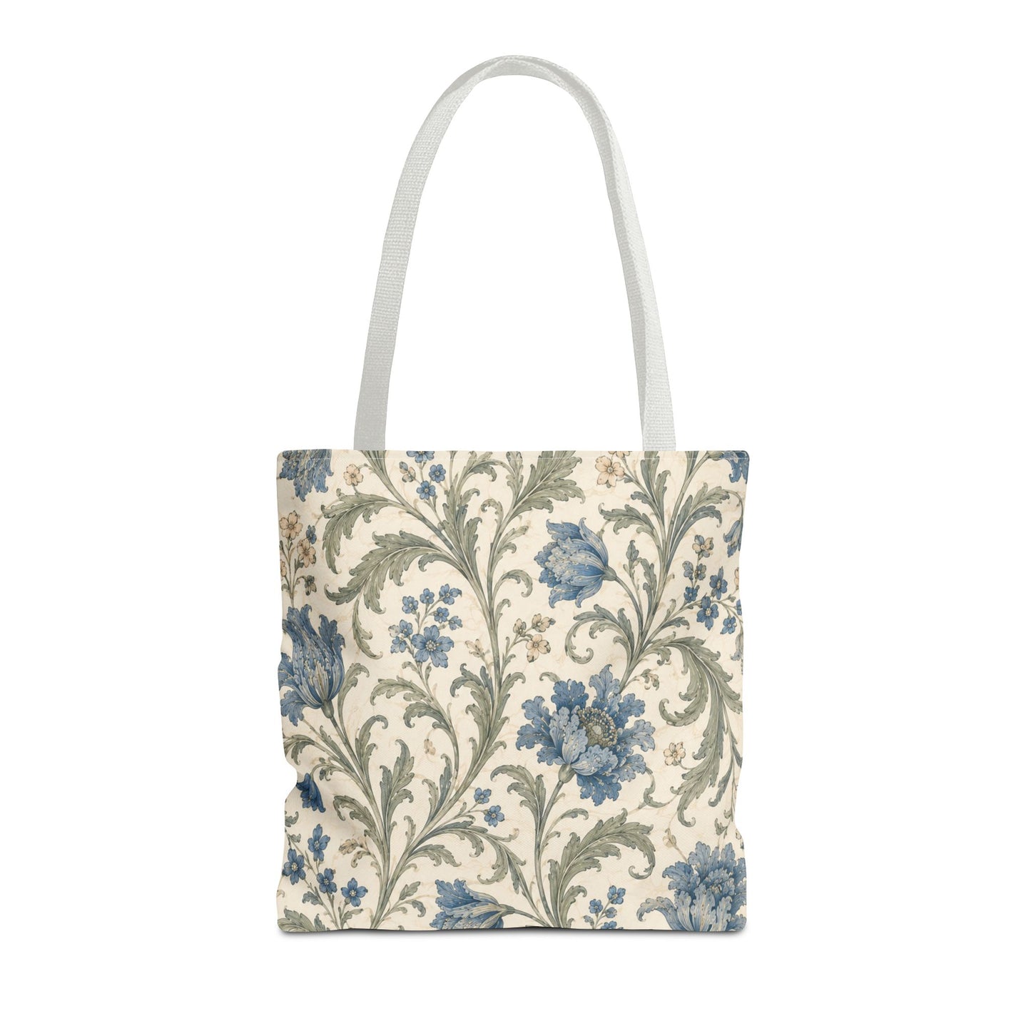 William Morris Blue Floral Vine Full Art Tote Bag