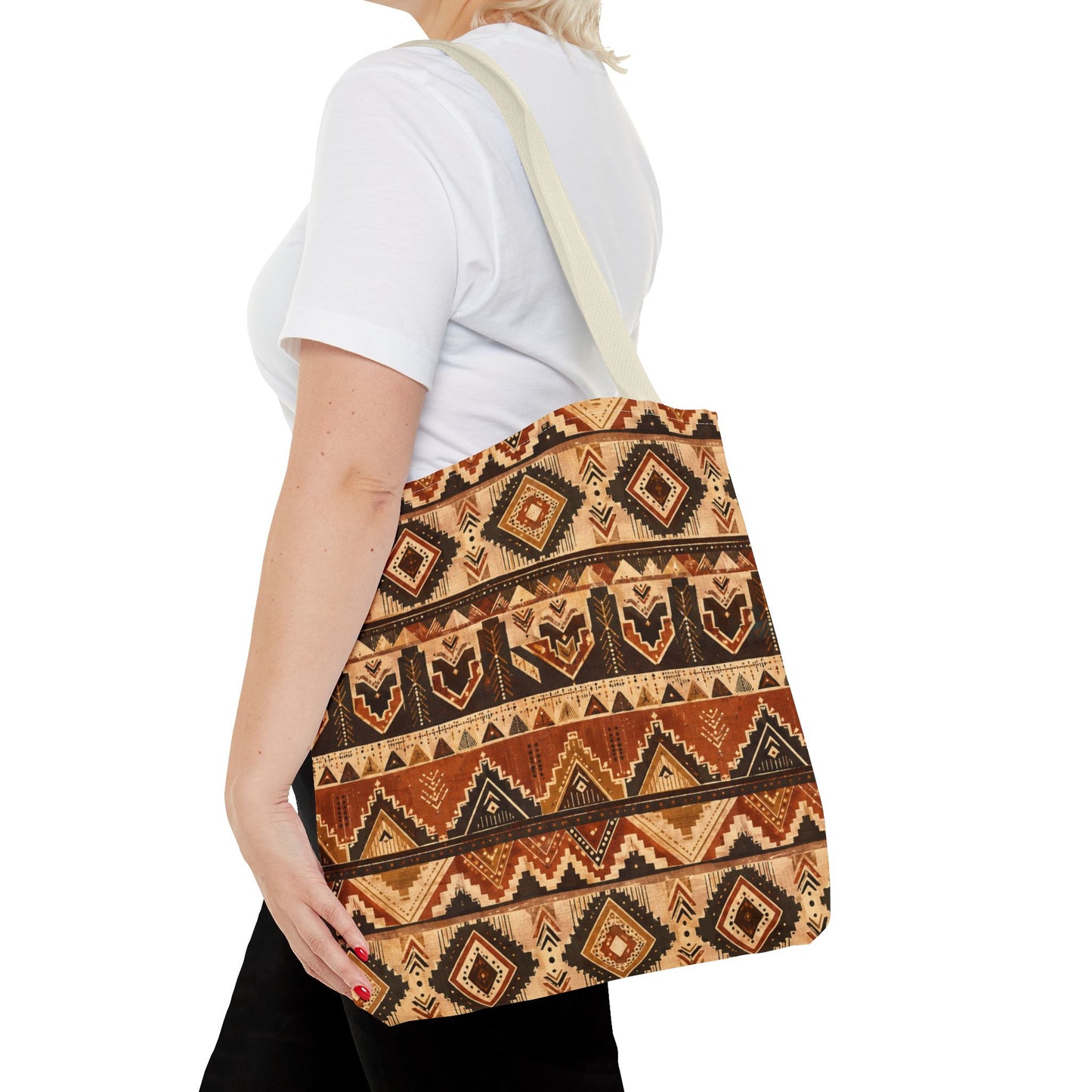African Tribal Traditional Pattern Full Art Tote Bag