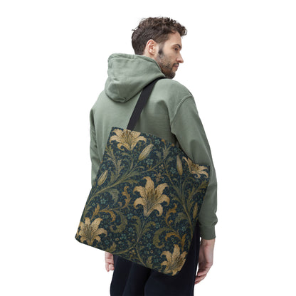 William Morris Damask Floral Full Art Tote Bag