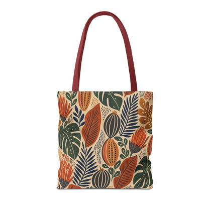 African Tribal Botanical Cacti Leaf Full Art Tote Bag
