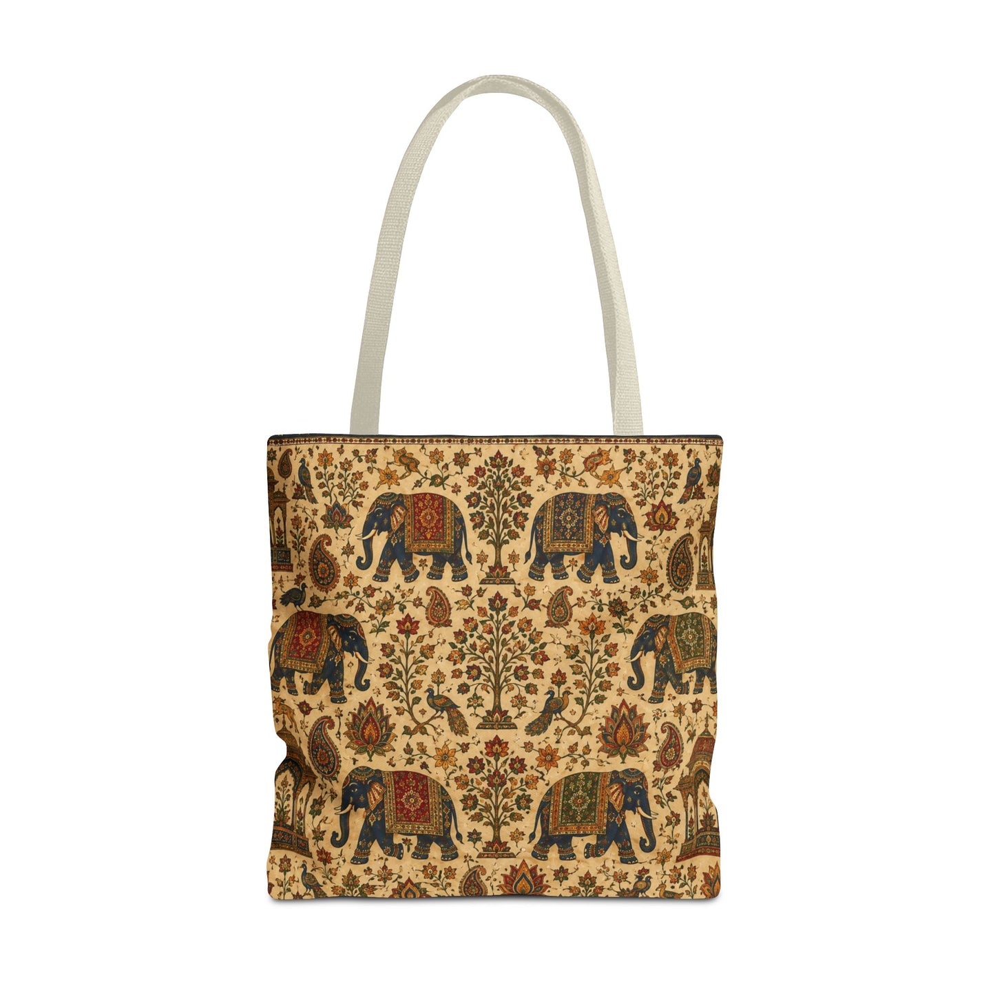 Indian Vintage Traditional Elephant Full Art Tote Bag