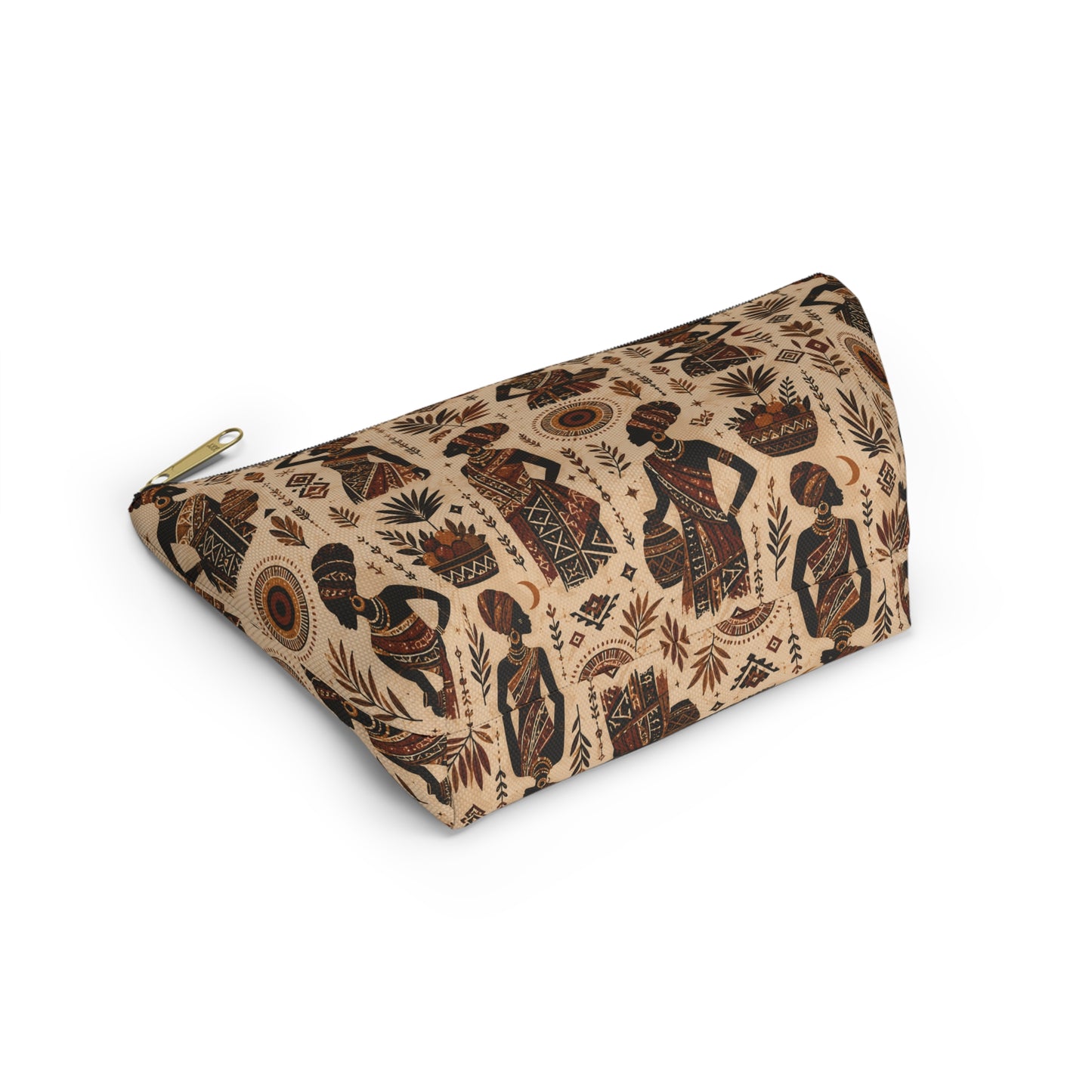 African Woman Figures Accessory Pouch Makeup Bag