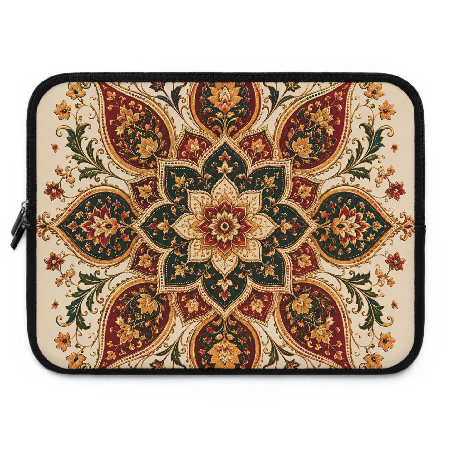 Indian Vintage Floral Mandala Laptop Sleeve