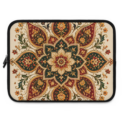 Indian Vintage Floral Mandala Laptop Sleeve