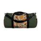 African Tribal Botanical Palm Military Green Gym Duffel Bag