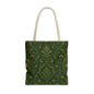William Morris Damask Floral Forest Green Full Art Tote Bag