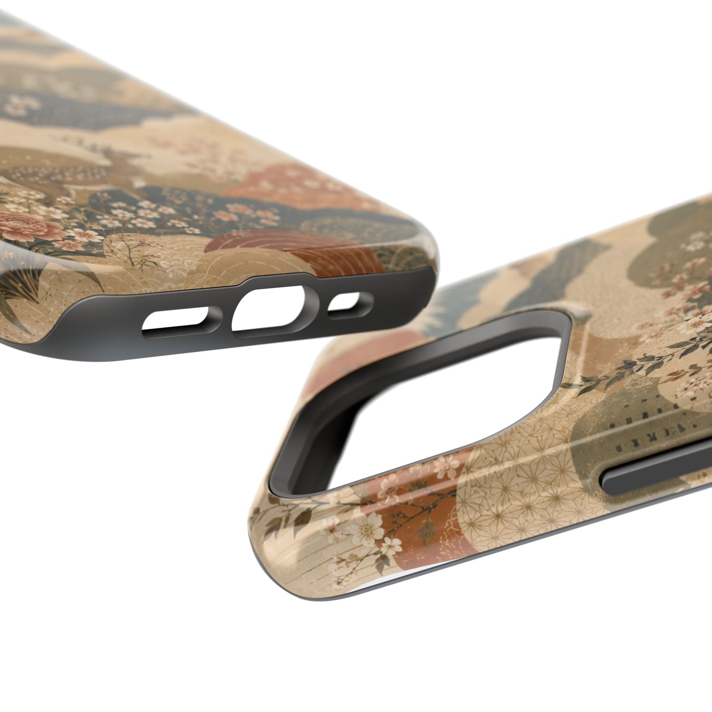 Vintage Japanese Animal Landscape Magnetic Impact-Resistant iPhone Cases