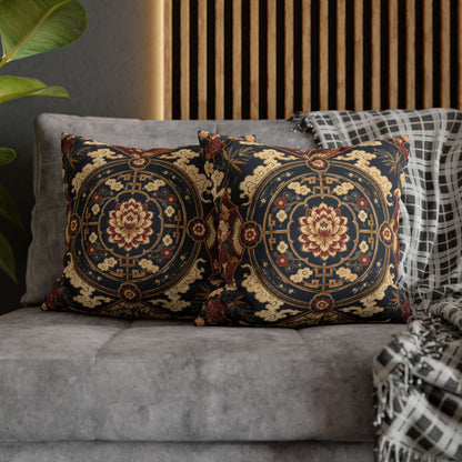 East Asian Mandala Pillow Case