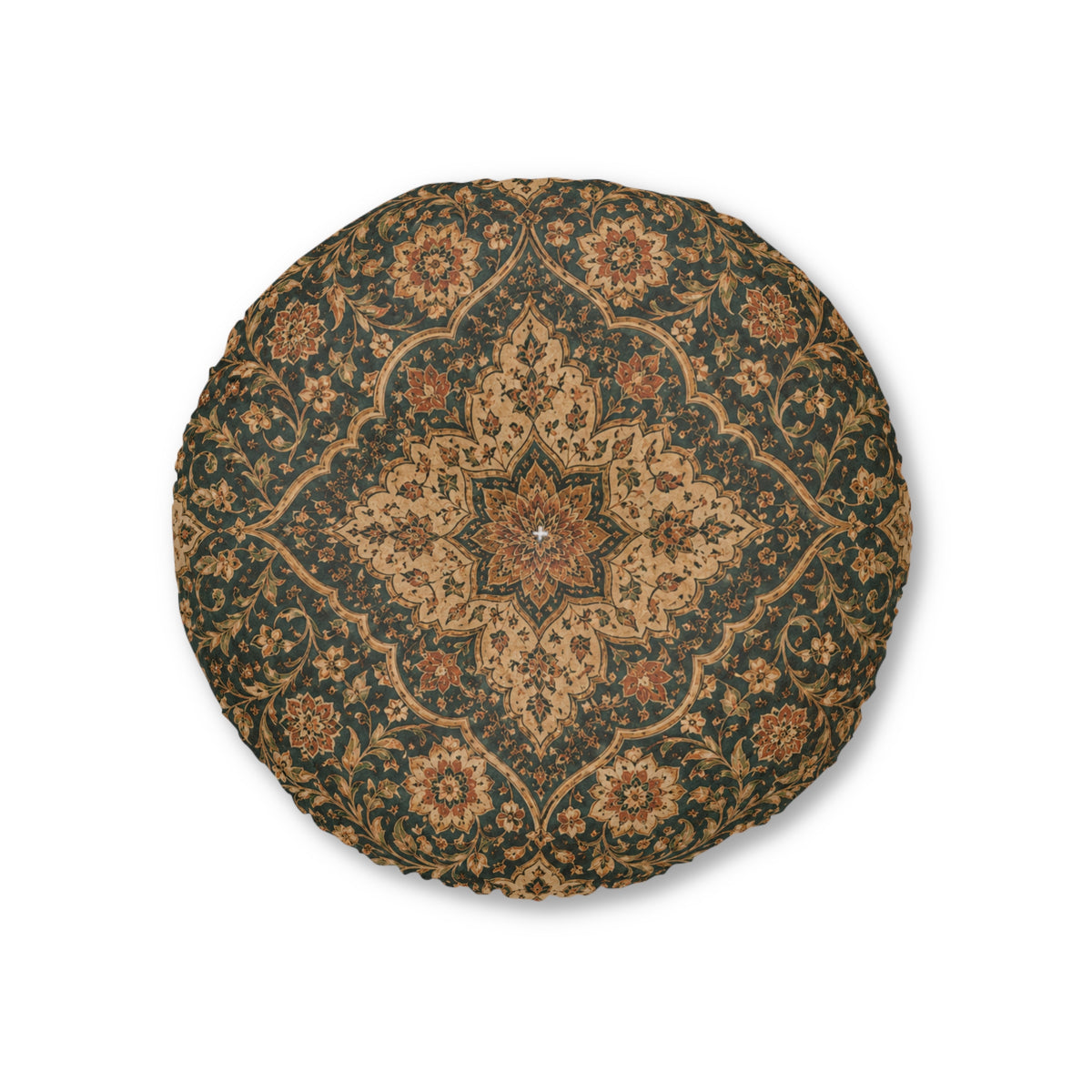 Moroccan Traditional Round Tufted Floor Pillow